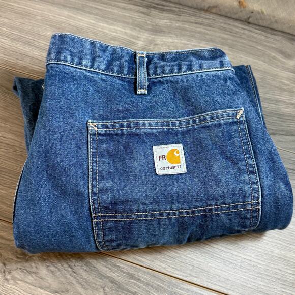 Carhartt FR Cat 2 Jeans Size 36x32 ATPV 16 NFPA Flame Resist Carpenter Workwear - Picture 16 of 16
